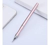 Penna stilo universale 2 in 1, stilo attivo per touch screen capacitivo S-Pen Matita stilo con testa a disco rotonda per tablet, laptop e telefono cellulare (oro rosa)