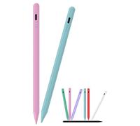 Penna stilo universale per touch screen, compatibile con Samsung Galaxy Tab A9/A8/A7, iPad, iPhone, Android/iOS/Windows, penna capacitiva per disegnare e prendere appunti (rosa + blu)