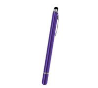 Penna stilo universale per touch screen, pennino capacitivo a punta fine, compatibile con la maggior parte degli smartphone e tablet, 8 opzioni di colore, stilo leggero di precisione (viola)