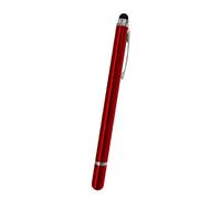 Penna stilo universale per touch screen, pennino capacitivo a punta fine, compatibile con la maggior parte degli smartphone e tablet, 8 opzioni di colore, pennino leggero di precisione (rosso)