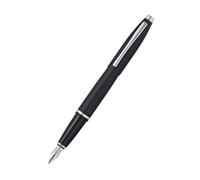 Penna stilografica Calais media con belle finiture accentate, presentata in una
