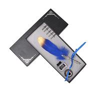 Penna Stilografica Classica Vintage con, Set con Inchiostro e Supporto, Penna a Immersione Nera - Elegante, Leggera, Perfetta per Calligrafia e Regalo (Blu)