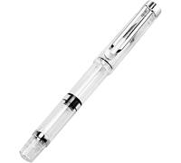 Penna stilografica con punta a pennello flessibile riempita a stantuffo, ricaricabile, per calligrafia, schizzi, pittura, diario, principianti e artisti, durevole e alla moda