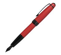 Penna stilografica Cross Bailey con pennino nero, lacca rossa opaca, cappuccio a