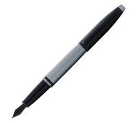 Penna stilografica Cross Calais grigio opaco/nero dall'aspetto classico, pennino