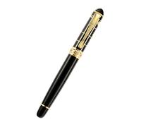Penna stilografica ergonomica da 0,7 mm, strumento di calligrafia liscia per scuola, ufficio ed esami, design in metallo, fontana con manico ergonomico, articoli di cancelleria per la scuola
