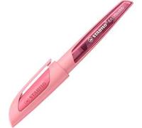 STABILO EASYbuddy – Penna stilografica per bambini, ergonomica, Rosa antico, cartuccia blu inclusa