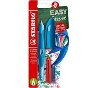 Penna Stilografica Ergonomica - STABILO EASYbirdy 3D Wildlife, Destrimani, Punta Principiante, Chiave di regolazione inclusa