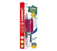 Penna Stilografica Ergonomica - STABILO EASYbirdy in Rosa/Magenta - per Mancini - Cartuccia Blu inclusa