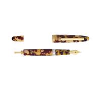 Penna stilografica Esterbrook Estie Push Piston Tortoise Gold trim Pennino Fine