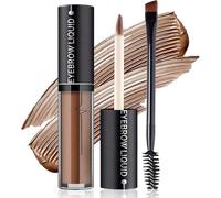 Penna stilografica impermeabile con spazzola a spirale conica - look naturale e lunga durata - Vegano & Smudgeproof - Per volume e definizione in marrone chiaro/tortora