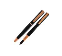 Penna Stilografica Impressa - punta M - nero/rosegold - Monteverde