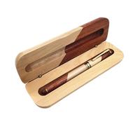 Penna stilografica in legno con pistone riempito con penna stilografica e scatola regalo in legno, set per studenti adulti calligrafia pratica set