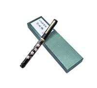 Penna stilografica in porcellana giapponese modello Sakura marrone stella...