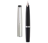 Penna stilografica Jinhao 59 con punta extra fine, convertitore incluso, mini penna da viaggio tascabile in argento