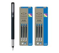 Penna stilografica Parker Vector CT nero opaco + cartuccia inchiostro Quink...