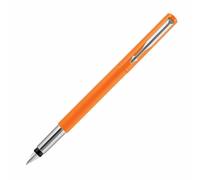 Penna stilografica Parker Vector Standard Chrome Trim arancione nuova