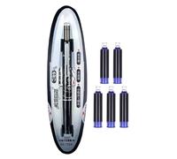 Penna stilografica retrattile - canna trasparente 0,38 mm | Platinum Preppy Founding Ballpoint | Carta da lettere per layout journaling marking professionale scuola disegno