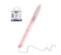Penna stilografica retrattile, pennino fine, 0,38 mm, ricaricabile, per ufficio, studenti, bambini, disegno, calligrafia, scarabocchi, graffiti, scuola, diari, casa