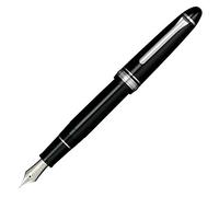 Penna stilografica Sailor 1911 Large Silver Series, colore nero, finiture cromate, 11-2024-420, M