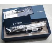 Penna stilografica Sailor Profit ST 14k F-nib nera e convertitore...