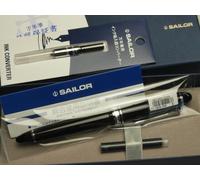 Penna stilografica Sailor Profit ST 14k F-nib nera e convertitore...