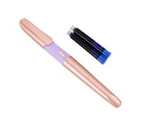 Penna stilografica scorrevole e leggera, impugnatura ergonomica, lunga durata, cartuccia di ricambio per scuola, penna stilografica essenziale per studenti