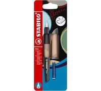 STABILO Flow MONOCHROME - Penna Stilografica - in Ecru - Pack da 1 - Cartuccia inclusa