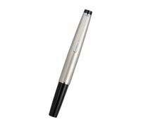 Penna stilografica tascabile in metallo EF 0,38 mm, argento | Compatto per compiti scolastici, dischi, schizzi