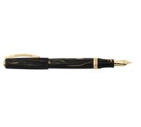 Penna stilografica Visconti Medici Golden Black Pennino EF