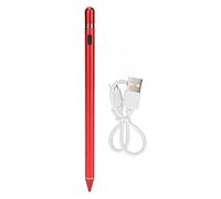 Penna stilus capacità attiva premium USB ricaricabile ricaricabile per la punta della penna touggine per disegnare la scrittura su tablet Android tablet in lega di alluminio (Rosso)