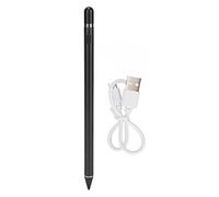 Penna stilus capacità attiva premium USB ricaricabile ricaricabile per la punta della penna touggine per disegnare la scrittura su tablet Android tablet in lega di alluminio (Nero)