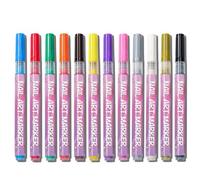 Penna, strumenti per pittura ad asciugatura rapida, pennarelli per unghie, ABS, colore a lunga durata, portatile e compatto, per punteggiare le punteggiature, manicure, disegni, sculture per ragazze