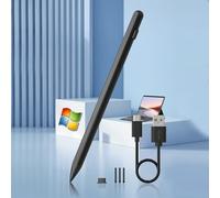Penna surface per Microsoft, Surface Pro Pen per Surface Pro 11/10/9/8/7/6/5, Surface Go/Laptop/Studio/Book,con rifiuto del palmo e ricaricabile, sensibilità alla pressione 4096 e attrazione magnetica