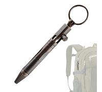Penna tascabile in - Mini penna portatile con portachiavi, compatta e smontabile - per appunti di viaggio e pendolo - una penna per amici, coppie di affari, bagni - e