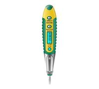 Penna tester multidigitale AC DC 12-250V di misurazione dell'elettricità prova del rilevatore tensione a induzione Display LCD con visione notturna(Green)