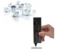 Penna Tester per Diamanti, Tester per Diamanti per Gioielli Ad Alta Precisione, Tester per Diamanti per Gioielli con Ingrandimento Mini LED 30X, Selettore di Diamanti per