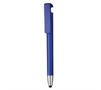 Penna Totem Sfera Touch Personalizzabile A Scatto Con Supporto Cellulare In Plastica Refill Nero Stampa Uv Multicolore Gadget Promozionale Aziendale Senza Minimo Ordine (Blu)