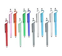 Penna Touch Screen Gel 12 Pezzi Supporto Cellulare | ABS e As, Impugnatura Comoda, Set Pratico Portapenne e Portalucidi per Libro e Telefono Mobile Colore Casuale