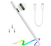 Penna Touch Stylus Con Power Display, Attiva Penna Stilo Universale Compatibile Con iPad/iPhone/Samsung (Non S Pen)/Xiaomi & Altri Dispositivi, Magnetica Fissazione, Carica Rapida