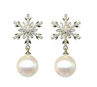 Penna Trapano Pack Kit Snowflake Earrings Dainty Bow Dangle Drop Earrings Stud Christmas Festive Holiday Earrings Jewelry Morsa Decorazione Kit Anello Accessori Gioielli, Taglia unica, Plastica