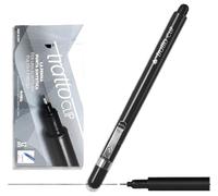 Pennarello TRATTO Clip NERO (12 Pz) Pennarello Punta sintetica indeformabile