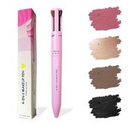 Penna Trucco 4 in 1, Multi Functional Makeup Pen, Matita Per Labbra, Evidenziatore, Penna Di Bellezza Per Trucco Multifunzione A 4 Colori, per Trucco Occhi, Labbra e Viso Eyeshadow