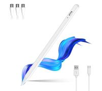 Penna universale per tablet e iPad, con 3 punte POM, colore bianco | Penna per cellulare compatibile con telefoni Android e iOS, tablet, per iPad/Pro/iPhone/Samsung/Lenovo/Huawei