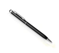 Penna Universale Touch Screen Punta silicone Penna a sfera Clip integrata Nero