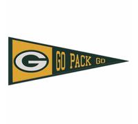 Pennant In Lana Dei Green Bay Packers, 13" X 32"