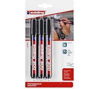 Pennarelli a feltro edding 300, rotondo, 1,5-3 mm, blist3, nero, 10 pezzi