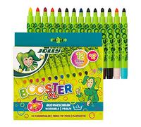 Pennarelli a prova di bambino JOLLY Booster, punta extra spessa ed estremamente robusta, ricaricabile, lavabile, 14 penne, punta non retrattile, adatta per bambini piccoli, colori vivaci e ricchi