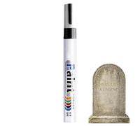 Pennarelli a vernice per metallo, impermeabili, ad asciugatura rapida, penne per lapidi | per cimitero all'aperto monumento cimitero marmo granito iscrizioni scritte scritte
