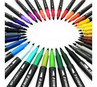 Pennarelli Acquarellabili Staedtler Marsgraphic Duo A Filo Doppio 36 Colori